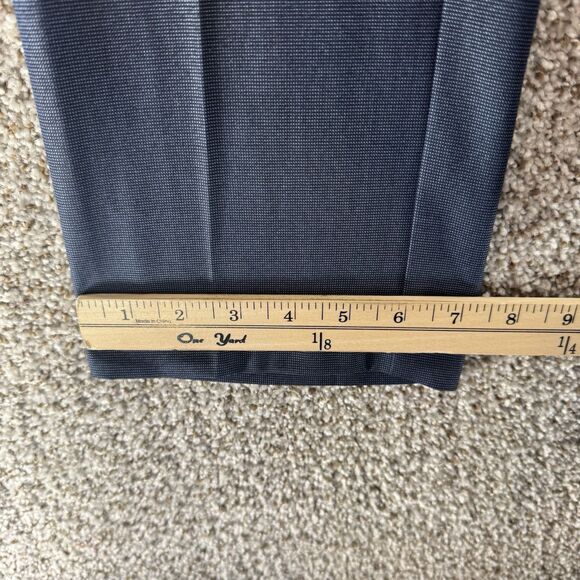 Perry Ellis Portfolio Travel Luxe Pants Mens 32x32 Bearing Sea Blue Slim Fit New - Picture 5 of 13